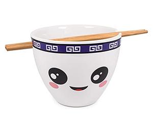 Boom Trendz Bowl Bop Lo Mein Japanese Dinnerware Set | 16-Ounce Ramen Bowl, Chopsticks