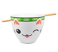 Boom Trendz Bowl Bop Miso Happy Japanese Dinnerware Set | 16-Ounce Ramen Bowl, Chopsticks