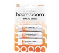 BoomBoom Nasal Stick | Vapor Flow Technology | Cool Refreshing Sensation | Natural Mood Boost | Simple Ingredients | Essential Oils + Menthol Inhaler (Tropical)