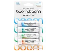 BoomBoom Nasal Stick | Vapor Flow Technology | Cool Refreshing Sensation | Natural Mood Boost | Simple Ingredients | Essential Oils + Menthol Inhaler (Mint, Wintermint, Tropical, Spearmint)