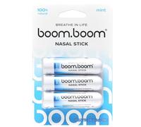 BoomBoom Nasal Stick | Vapor Flow Technology | Cool Refreshing Sensation | Natural Mood Boost | Simple Ingredients | Essential Oils + Menthol Inhaler (Mint)