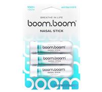 BoomBoom Nasal Stick | Vapor Flow Technology | Cool Refreshing Sensation | Natural Mood Boost | Simple Ingredients | Essential Oils + Menthol Inhaler (Wintermint)