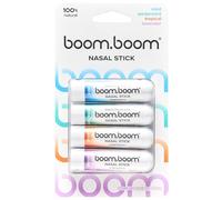BoomBoom Nasal Stick | Vapor Flow Technology | Cool Refreshing Sensation | Natural Mood Boost | Simple Ingredients | Essential Oils + Menthol Inhaler (Mint, Wintermint, Tropical, Lavender)
