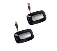 BOOMBOOST 2Pcs Car LED Dynamic Turn Signal Light, Smoked Black Lens Yellow LED Dynamic Side Marker Lights Compatible with Toyota Landcruiser 70 80 100 Series