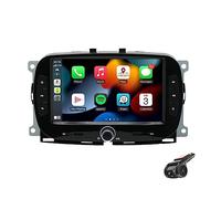BOOMBOOST Car Stereo Android 11 Compatible for Fiat 500 2016-2019 with Wireless CarPlayer Android Auto, 7 Inch 2 Din Touch Screen Car Radio Support Bluetooth/FM/WiFi/GPS/Mirror Link+Android DVR