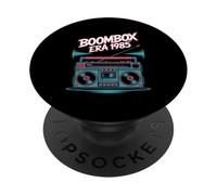 Boombox Era 1985 Retro 80s Music Lover PopSockets Adhesive PopGrip
