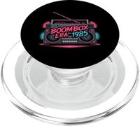 Boombox Era 1985 Retro Eighties Music Style PopSockets PopGrip for MagSafe