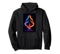 Boombox Flame Aura Visionary Art Pullover Hoodie