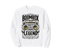 Boombox Legend Vintage Beats Retro Audio Graphic Sweatshirt