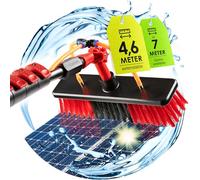 BoomDing window cleaning brush | 7 Meter extendable telescopic | water fed window cleaning pole aluminium | cleaner for solar panels | cleaning equipment