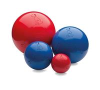 BOOMER BALL 10 inch, Virtually Indestructible Best Dog Toy, Boredom Busting Football, Tough & Durable Large Dog Ball, Floats on Water, Great for Mental Stimulation & High Energy Dogs, Assorted Colours