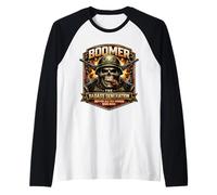 Boomer Generation Badass Before You Sissies were Born Skull Raglan Baseball Tee