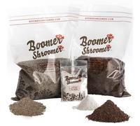 Boomer Shroomer Dry Bulk Substrate for Mushroom Cultivation (Coco Coir, Vermiculite, Gypsum) | Produces 10 Pounds of Pasteurized Substrate, Enough for Two Inflatable Monotub