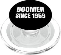 Boomer Since 1959 Old Retro Vintage Proud Retirement Retired PopSockets PopGrip for MagSafe