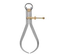 Boomerang Leg Outside Spring Caliper with Copper Fitting, Carbon Steel Spring Divider Calipers for Mechanical Work and Leather Crafting, High Accuracy Measuring Tool (150mm)