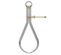 Boomerang Leg Outside Spring Caliper with Copper Fitting, Carbon Steel Spring Divider Calipers for Mechanical Work and Leather Crafting, High Accuracy Measuring Tool (200mm)