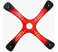 Boomerang S-Quad, Boomerang for Beginner or Good Pitcher, created by The World Champion, Easy to Launch, Outdoor Sport, with a range of 20 m, follow the instructions (Red)