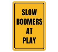 Boomers At Play Aluminum Metal Sign 8 X 12 Inch Wall Decor,Indoor/Outdoor use