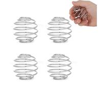 BooMetCheer 4 Pcs Stainless Steel Protein Shaker Ball Mixer, 2.1-Inch, Fits Most Shaker Bottles, Blenders, and Cups, Ideal for Protein Powder, Juices, Milkshakes, and More