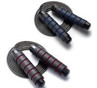 BOOMIBOO Jump Rope, Adjustable Jump Ropes,Skipping Rope Tangle-Free Rapid Speed with Ball Bearings for Women Men Kids,Exercise & Slim Body Jumprope at Home School Gym