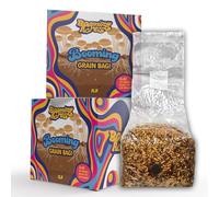 Booming Acres Booming Grains | 3lb Sterile Custom Grain Blend Including Injection Port| Sterile Hydrated Grains for Growing Mushrooms