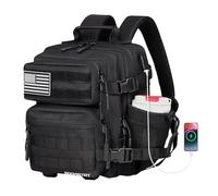 Boomistry 15L Mini Tactical Backpack Small Tactical Backpack for Men and Women, Military Molle Backpack for Gym, Daily, Black-15l, 15L, Tactical Style