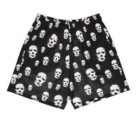 BOOMLEMON Mens Mesh Graphic Print Shorts Fashion Designer Workout Shorts Retro Casual Cool Streetwear Short Pants, Boogeyman Faces, Small