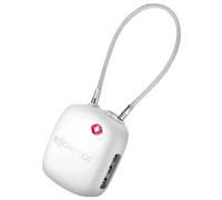Boompods Airtag Connected Padlock Compatible with Find My IPX6, White
