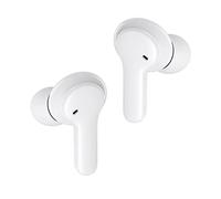 Boompods Bassline Compact True Wireless Earbuds - Bluetooth, White | ANC Bluetooth Earphones, 27 Hour Battery Life & Touch Controls, In Ear Headphones with ENC Microphone & Charging Case