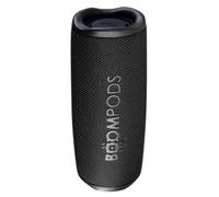 Boompods Beachboom 12 Sustainable Waterproof Bluetooth Speaker, Black | Portable Speaker Made from Ocean-Bound Plastic, 5-Hour Battery & Selfie Button, IPX7 Waterproof Speakers for Shower & Travel