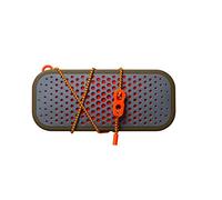 Boompods Blockblaster Bluetooth Wireless Speaker - Compact Portable Speakers, IPX7 Waterproof, Outdoor/Weatherproof, Built in Mic & Power Bank, Travel Speaker for Phone, Laptop & TV, Orange/Green