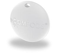 Boompods Boomtag Bluetooth Tracker Tag - Smart Tracking Device for Children, Pet and Dog, Keyring Wallet Tracker for Keys, Luggage Suitcases, Key Finder Compatible with Apple Find My App - White