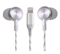 Boompods Digibuds Lightning Earbuds - Apple MFi Certified Wired Ear Buds, Noise Reducing Earphones with Built-In Microphone & Controls, Metal Construction & Braided Cable for iPhone & iPad, Titanium