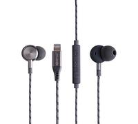 Boompods Digibuds Lightning Earbuds - Apple MFi Certified Wired Ear Buds, Noise Reducing Earphones with Built-In Microphone & Controls, Metal Construction & Braided Cable for iPhone & iPad