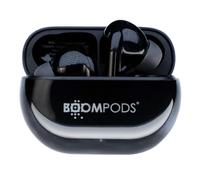 Boompods Echobuds True Wireless Earbuds - Bluetooth Ear Buds with Built-in Mic, 19Hr Playtime, In Ear Headphones Made From Recyled Plastic, IPX4 Water-Resistant Earphones for Music & Calls, Black
