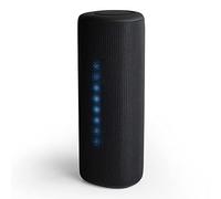 Boompods Rhythm 24 Portable Bluetooth Speaker - 24W Waterproof Wireless Party Speaker, LED Light Show with 10 Colour Modes & Music Sync, Compact Indoor/Outdoor Speaker for Travel & Home, Black