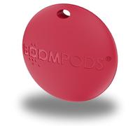 Boompods Tag Tracker Bluetooth Tracker Tag, Red | Smart Tracking Device for Children, Pet and Dog, Keyring Wallet Tracker for Keys, Luggage Suitcases, Key Finder Compatible