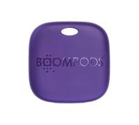 Boompods Boomtag Rechargeable Bluetooth Tracker Tag - Ocean Plastic Smart Tracking Device for Children, Luggage & Pet, Compatible with Apple Find My App, Wallet and Key Finder, Purple