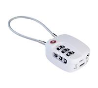 Boompods Tracker Lock - Bluetooth, White | Smart Luggage Lock with Built-in Bluetooth Tracker, TSA Compatible Padlock, Rechargeable Smart Item Finders for Suitcases