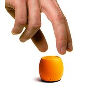 Boompods Zero Mini Bluetooth Speaker - Small Portable Speakers, IPX6 Waterproof, 5hr Playtime, Wireless Travel Speaker with Microphone & Dual Pairing, for Bathroom Shower, Outdoor & iPhone, Orange
