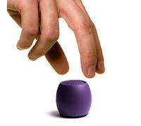 Boompods Zero Mini Bluetooth Speaker - Small Portable Speakers, IPX6 Waterproof, 5hr Playtime, Wireless Travel Speaker with Microphone & Dual Pairing, for Bathroom Shower, Outdoor & iPhone, Purple