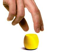 Boompods Zero Mini Bluetooth Speaker - Small Portable Speakers, IPX6 Waterproof, 5hr Playtime, Wireless Travel Speaker with Microphone & Dual Pairing, for Bathroom Shower, Outdoor & iPhone, Yellow