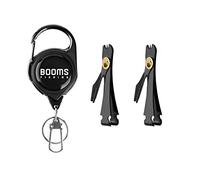Booms Fishing FC2 Fishing Knot Tools Fishing Line Clipper, 2pcs Black Fishing Nail Clippers and 1pc Retractor