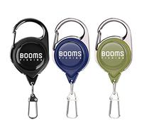 Booms Fishing RG1 Fly Fishing Zinger Retractor - Retractable Tether 3pcs Assorted Colors