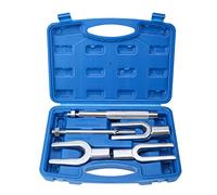 BOOMSTART 5pcs Ball Joint Separator Fork, Tie Rod End Pitman Arm Removal Tool Set, Ball Joint Splitter Fork for Cars and Light Trucks, 17.4 23.8 28.5 mm with Air Hammer Adapter