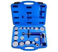 BOOMSTART Pneumatic 17-Piece Brake Caliper Piston Reset Set Air-Powered Wind-Back Tool with 16 Adapters - Universal for Domestic & Import Vehicles