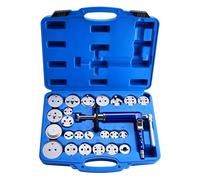 BOOMSTART Pneumatic 24-Piece Brake Caliper Piston Reset Set Air-Powered Wind-Back Tool with 23 Adapters - Universal for Domestic & Import Vehicles