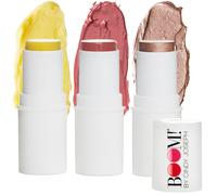 Boomstick Trio Rose Nude 3 Pack Cream Blush Makeup - Rose Nude Blush Stick Highlighter Stick & Moisturizer for Cheeks Eyes & Lips - Boom Stick