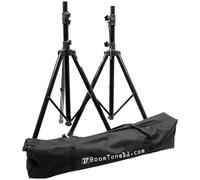 BoomToneDJ SV 200 II Pack de 2 Pieds d'Enceintes + housse