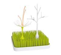 Boon Grass Countertop Drying Rack Bundle - Includes Grass, Stem, and Twig - Holds 4 Baby Bottles and Accessories - Baby Bottle-Feeding Supplies - 9.5 x 9.5 x 3